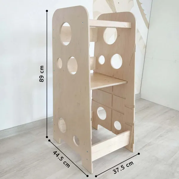 Montessori učiaca veža 3v1 XL 89 cm