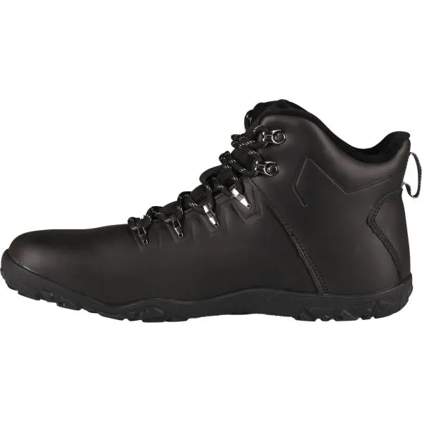 KILPI BARE LEATHER HIGH U Unisex vysoká outdoorová barefoot obuv, čierna, veľkosť