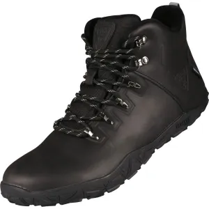 KILPI BARE LEATHER HIGH U Unisex vysoká outdoorová barefoot obuv, čierna, veľkosť