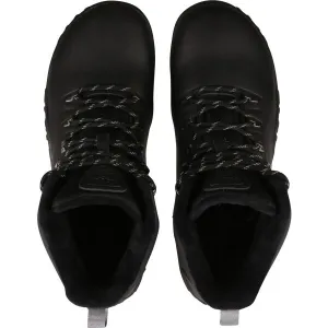 KILPI BARE LEATHER HIGH U Unisex vysoká outdoorová barefoot obuv, čierna, veľkosť