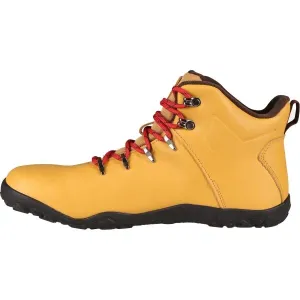 KILPI BARE LEATHER HIGH U Unisex vysoká outdoorová barefoot obuv, béžová, veľkosť