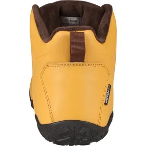 KILPI BARE LEATHER HIGH U Unisex vysoká outdoorová barefoot obuv, béžová, veľkosť