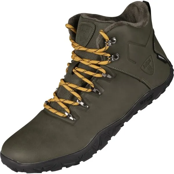 KILPI BARE HIGH WP U Unisex vysoká outdoorová barefoot obuv, khaki, veľkosť