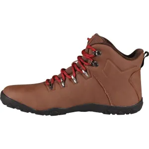 KILPI BARE HIGH WP U Unisex vysoká outdoorová barefoot obuv, hnedá, veľkosť