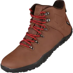 KILPI BARE HIGH WP U Unisex vysoká outdoorová barefoot obuv, hnedá, veľkosť