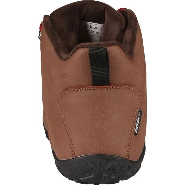 KILPI BARE HIGH WP U Unisex vysoká outdoorová barefoot obuv, hnedá, veľkosť