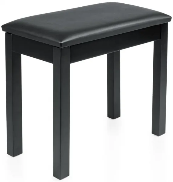Gator Frameworks Traditional Wooden Piano Bench Black