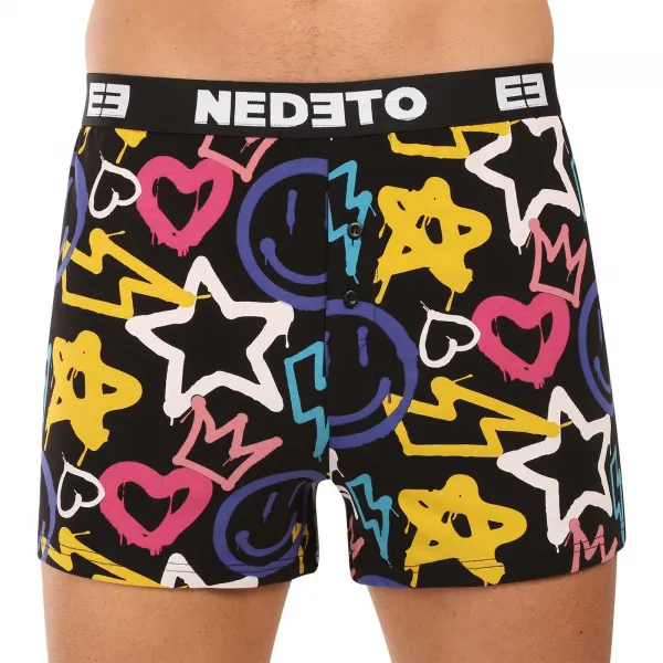 4PACK pánske trenky Nedeto viacfarebné (4NGV03) M, trenírky