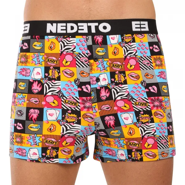 4PACK pánske trenky Nedeto viacfarebné (4NGV03) M, trenírky