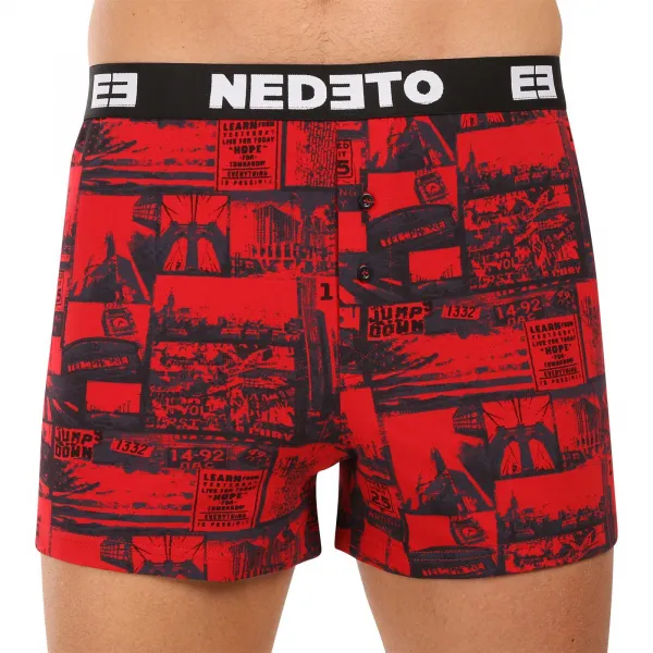 4PACK pánske trenky Nedeto viacfarebné (4NGV02) M, trenírky