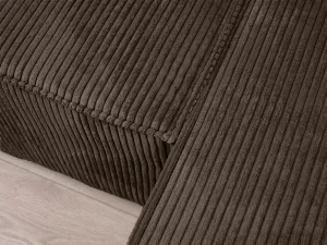Tmavohnedá rohová pohovka SMART COSARO, obojstranná + 2 vankúšiky ZADARMO