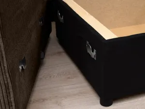 Tmavohnedá rohová pohovka SMART COSARO, obojstranná + 2 vankúšiky ZADARMO
