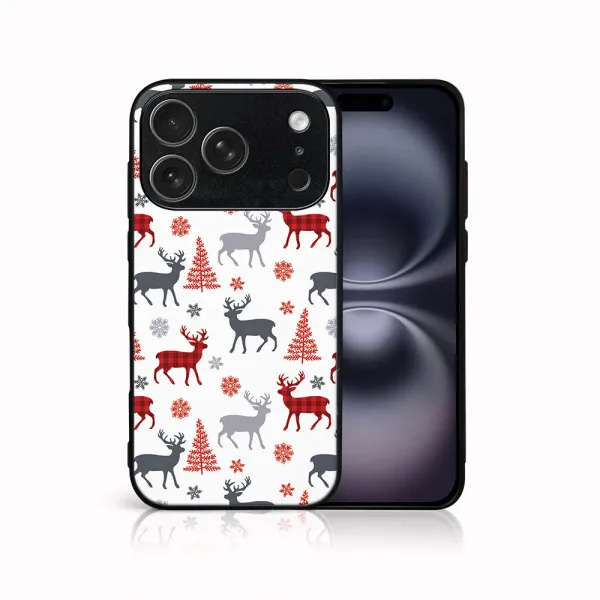 MY ART Kryt s vianočným dizajnom Apple iPhone 17 Pro Max DEER (068)