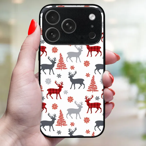 MY ART Kryt s vianočným dizajnom Apple iPhone 17 Pro Max DEER (068)