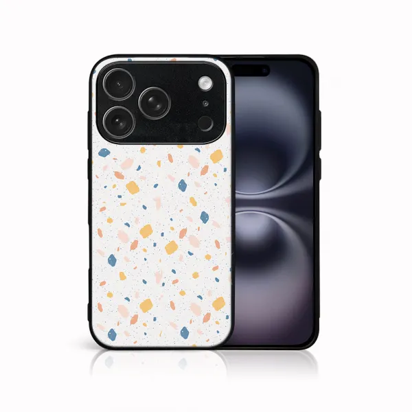 MY ART Ochranný kryt pre Apple iPhone 17 Pro Max ORANGE TERRAZZO (165)