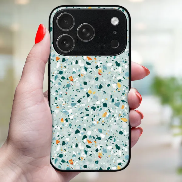 MY ART Ochranný kryt pre Apple iPhone 17 Pro BLUE TERRAZZO (164)