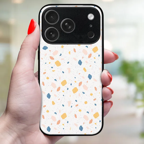 MY ART Ochranný kryt pre Apple iPhone 17 Pro Max ORANGE TERRAZZO (165)