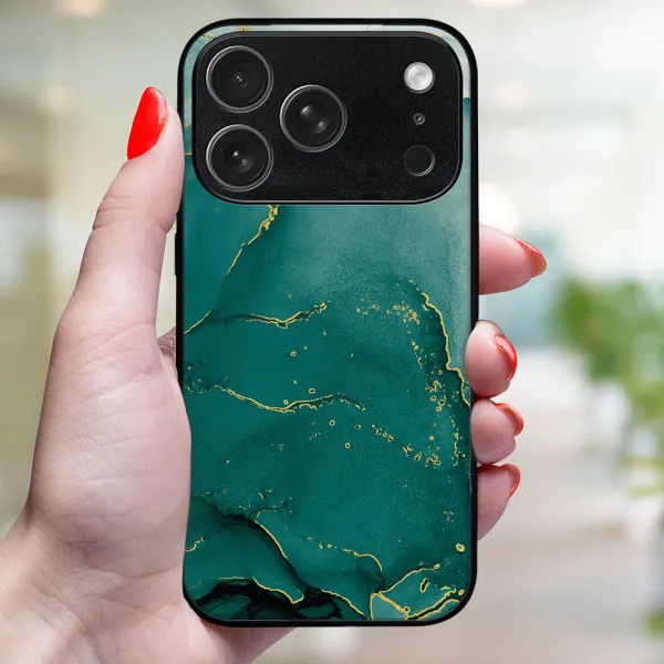 MY ART Ochranný kryt pre Apple iPhone 17 Pro GREEN MARBLE (145)