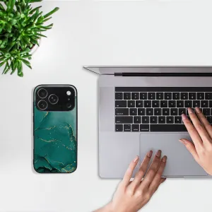 MY ART Ochranný kryt pre Apple iPhone 17 Pro GREEN MARBLE (145)