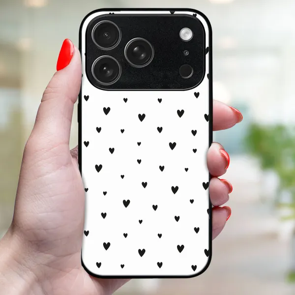 MY ART Ochranný kryt pre Apple iPhone 17 Pro Max BLACK HEARTS (167)