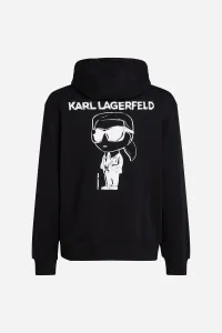 Mikina Karl Lagerfeld Big Ikon Hoodie Black