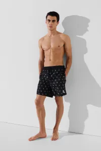 Plavky Karl Lagerfeld Ikon Dot Aop Med Boardshort Aop Karl Dot Black