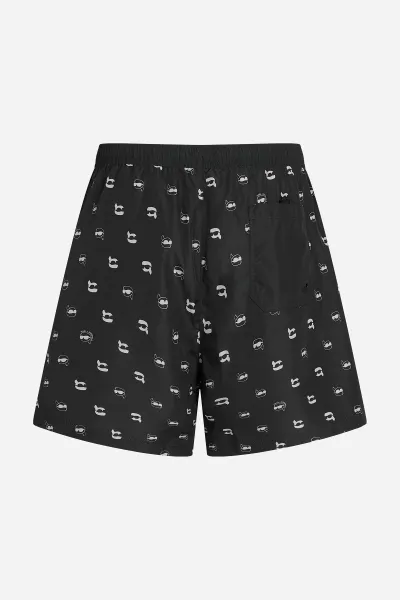 Plavky Karl Lagerfeld Ikon Dot Aop Med Boardshort Aop Karl Dot Black