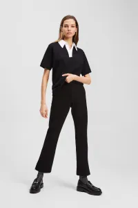 Tričko Karl Lagerfeld Karl Signature Polo Black