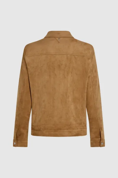 Bunda Karl Lagerfeld Faux Suede Jacket Otter