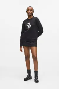 Mikina Karl Lagerfeld Ikon Sketch C Sweatshirt Black