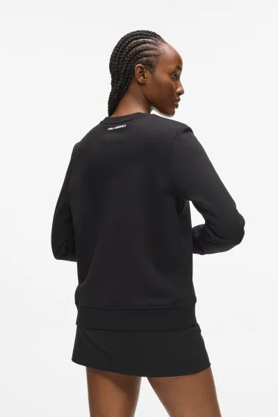 Mikina Karl Lagerfeld Ikon Sketch C Sweatshirt Black