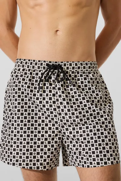 Plavky Karl Lagerfeld Karl Check Short Boardshort Checker-Board