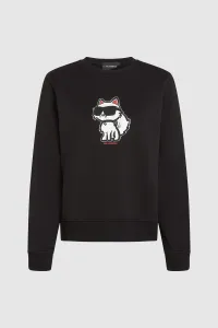 Mikina Karl Lagerfeld Ikon Sketch C Sweatshirt Black