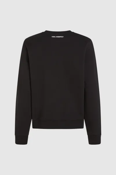 Mikina Karl Lagerfeld Ikon Sketch C Sweatshirt Black