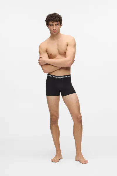 Spodná Bielizeň Karl Lagerfeld Geometric Aop Trunk Geo-Black-Sedona