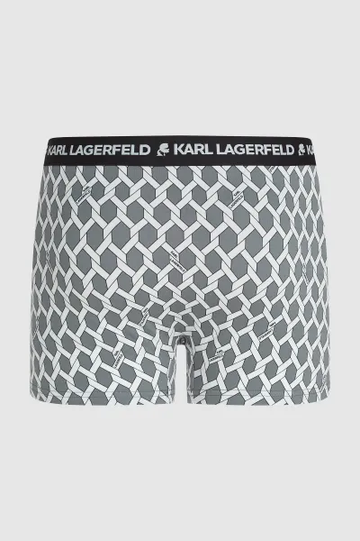 Spodná Bielizeň Karl Lagerfeld Geometric Aop Trunk Geo-Black-Sedona