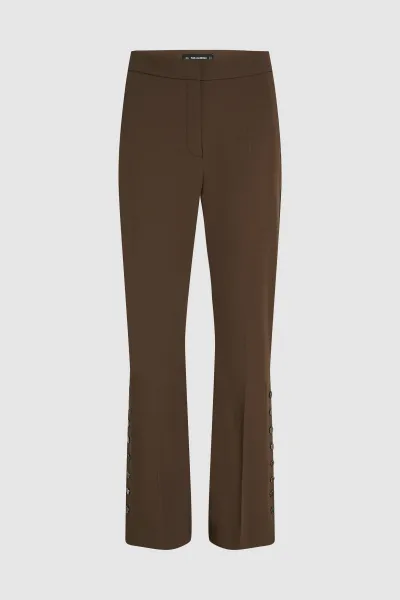 Nohavice Karl Lagerfeld Snap Detail Fashion Pants Java
