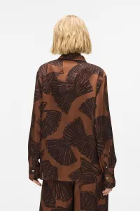 Blúzka Karl Lagerfeld Printed Fluid Blouse Graphic Fan Friar Brown