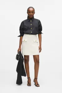 Sukňa Karl Lagerfeld Boucle Knit Skirt Cannoli Cream