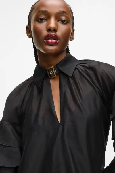 Šaty Karl Lagerfeld Fashion Boheme Dress Black