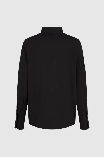 Košeľa Karl Lagerfeld Karl Daily Poplin Shirt Black