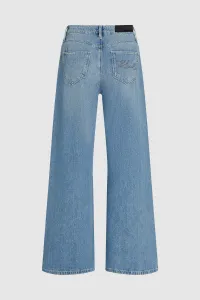 Džínsy Karl Lagerfeld Stud Detail Denim Pants Light Blue Denim