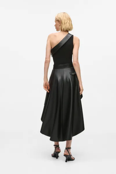 Šaty Karl Lagerfeld Biker Detail Dress Black