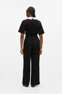 Overal Karl Lagerfeld Signature Collar Jumpsuit Black