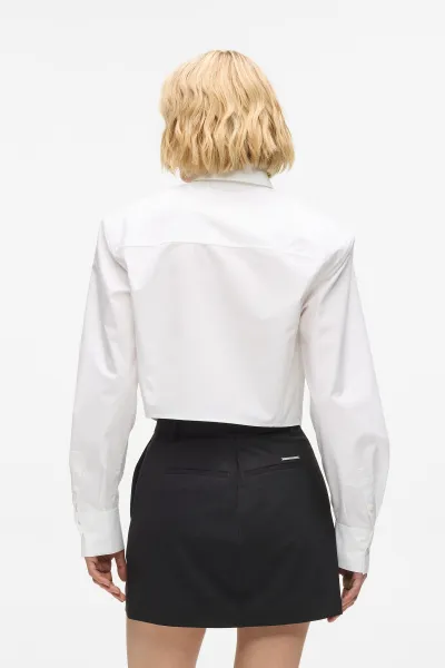 Košeľa Karl Lagerfeld Fashion Poplin Shirt White