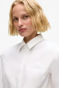 Košeľa Karl Lagerfeld Fashion Poplin Shirt White