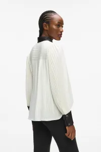 Blúzka Karl Lagerfeld Pleated Fluid Blouse Pristine