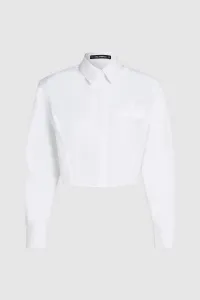 Košeľa Karl Lagerfeld Fashion Poplin Shirt White