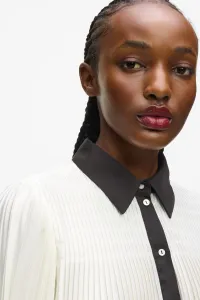 Blúzka Karl Lagerfeld Pleated Fluid Blouse Pristine