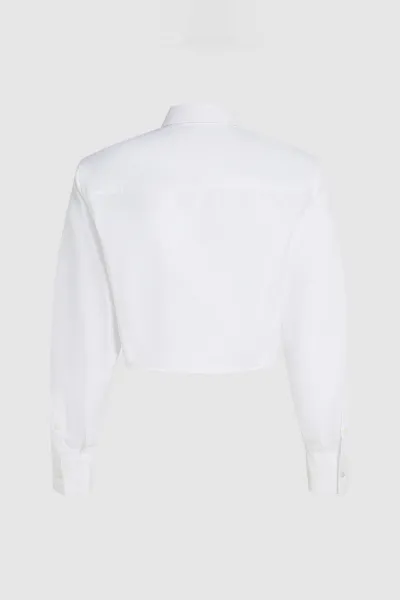Košeľa Karl Lagerfeld Fashion Poplin Shirt White